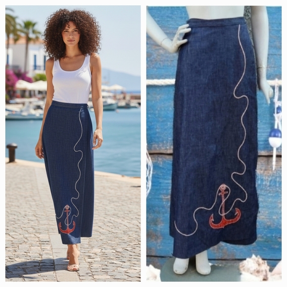 Dresses & Skirts - VINTAGE FROM THE‎ 1970s WRAP UP SKIRT